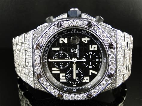 audemars piguet skeleton white gold|Audemars Piguet iced out skeleton.